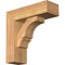 Ekena Millwork Balboa Block Smooth Bracket w/ Offset Brace, Western Red Cedar, 5 1/2"W x 16"D x 16"H BKT0604X16X16BOA05SWR - alternate 1
